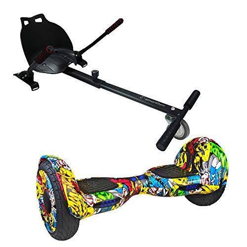 SMARTGYRO Xl1 Street + Go Kart Black - Pack Hoverboard XL1 Street + Go Kart (Ruedas de 10" Neumáticas