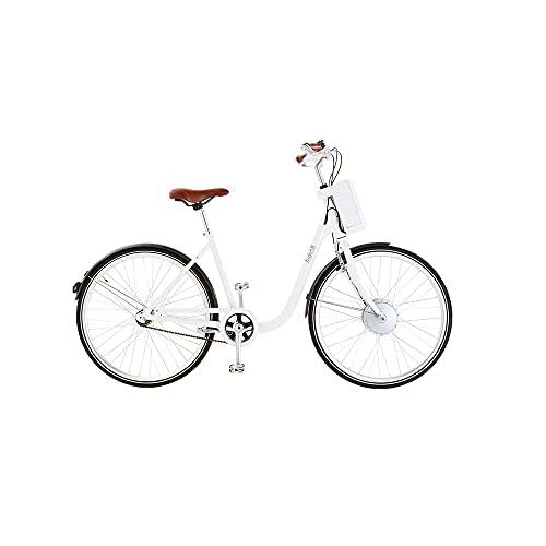 ASKOLL Eb1 Bicicleta eléctrica, Unisex Adulto, Color Blanco/Negro, M