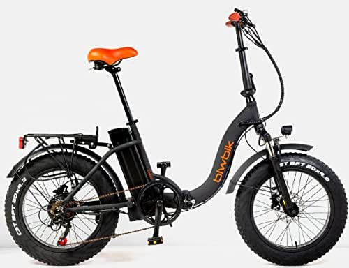 Bicicleta ELECTRICA Plegable BIWBIK Capri (Negra)