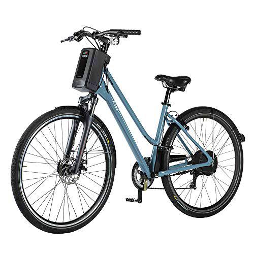 ASKOLL Eb4 Bicicleta eléctrica, Unisex Adulto, Color Azul, 28"