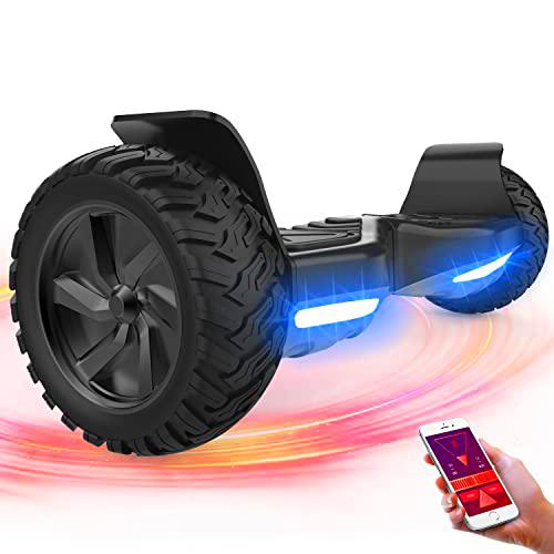 GeekMe Hoverboards Todo Terreno Scooter de Equilibrio con Potente Motor Luces LED,App
