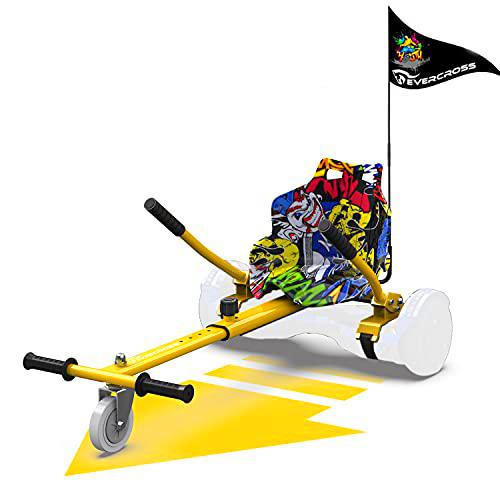 EVERCROSS Hoverboard Go Cart, Accesorio para Asiento de Hoverboard con Longitud de Marco Ajustable para Hoverboard de 6.5 "8" 10 "