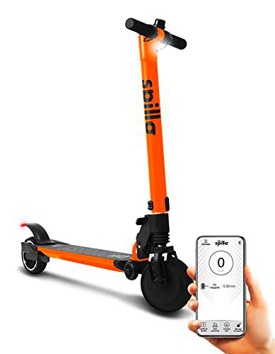 SPILLO Kids Orange - Patinete eléctrico (150 W, 24 V)