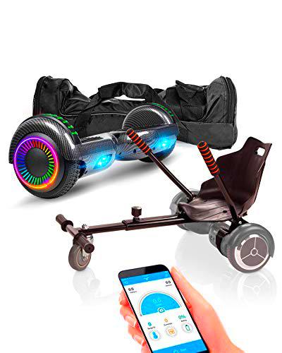 ACBK - Pack HoverKart + Hoverboard Patinete Eléctrico Autoequilibrio con Ruedas de 6.5" Control por App y Bolsa Transporte
