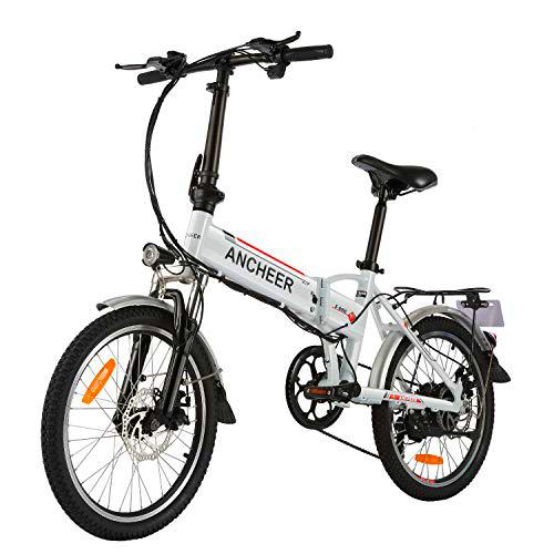 ANCHEER Bicicleta Electrica Plegable 250W, Batería Extraíble 36V 8Ah