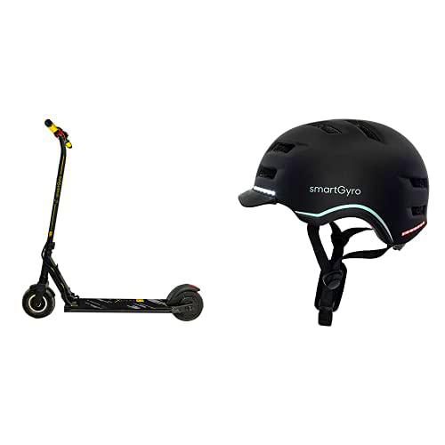 SmartGyro Xtreme XD Black - Patinete Eléctrico + SmartGyro Casco Inteligente Smart Helmet Pro Negro M