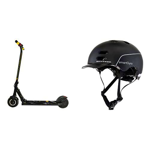 SmartGyro Xtreme XD Black - Patinete Eléctrico + SmartGyro Casco Inteligente Smart Helmet Negro M