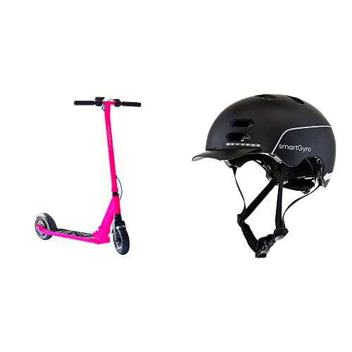SmartGyro Xtreme XD Pink - Patinete Eléctrico + SmartGyro Casco Inteligente Smart Helmet Negro M