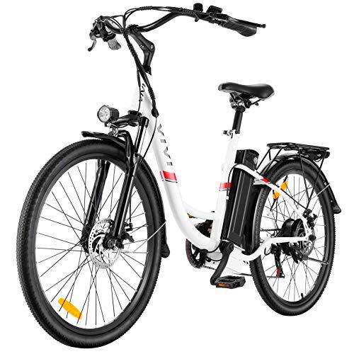 VIVI Bicicleta Eléctrica 26&quot; Bicicleta Eléctrica de Crucero/Bicicleta Eléctrica de Ciudad 250W Bici Electrica con Batería Extraíble de 8Ah