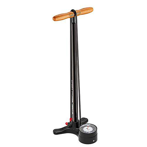 Lezyne Sport Floor Drive-Manómetro 3" 5 Bomba de pie Unisex Adulto Negro / Hi-Gloss