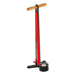 Lezyne Steel Floor Drive-Manómetro 3" 5 Bomba de pie Unisex Adulto Fire Red