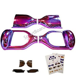 CHROME 6.5 "Hoverboard Shell de plástico - Swegway caso de 6,5 pulgadas marco Segway 2 ruedas Smart Balance Scooter plásticos (Púrpura)