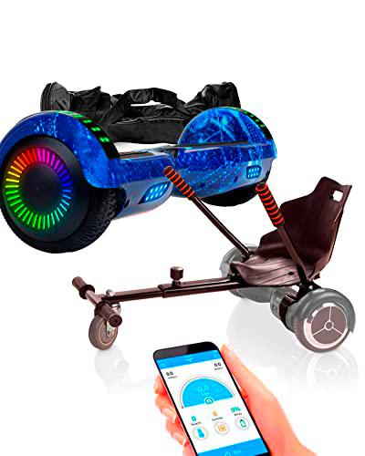 ACBK - Pack HoverKart + Hoverboard Patinete Eléctrico Autoequilibrio con Ruedas de 6.5" Control por App y Bolsa Transporte