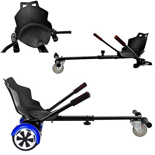 ISO TRADE- Hoverboard Seat Hoverkart Adjustable kartseat for Electric Scooters up to 130 kg 9453 Patinetes, Multicolor