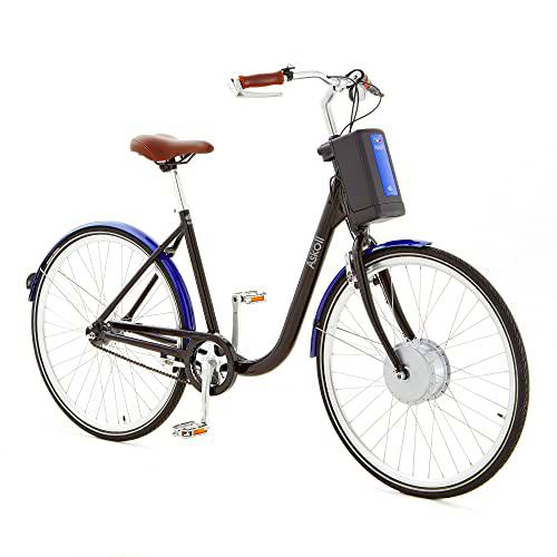 ASKOLL Eb1 Bicicleta eléctrica, Unisex Adulto, Color Negro/Azul, M