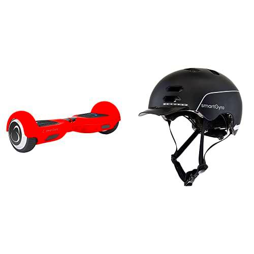 SmartGyro X2 UL Red -Patinete Eléctrico Hoverboard + SmartGyro Casco Inteligente Smart Helmet Negro M