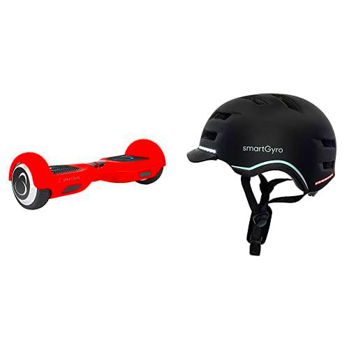 SmartGyro X2 UL Red -Patinete Eléctrico Hoverboard + SmartGyro Casco Inteligente Smart Helmet PRO Negro L