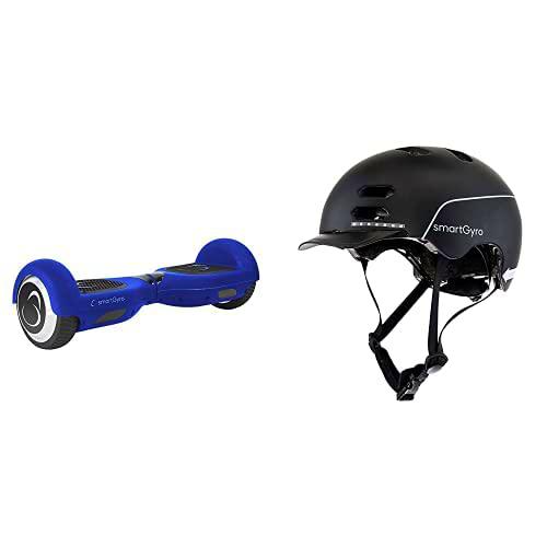 SmartGyro X2 UL Blue - Patinete Eléctrico Hoverboard + SmartGyro Casco Inteligente Smart Helmet Negro M