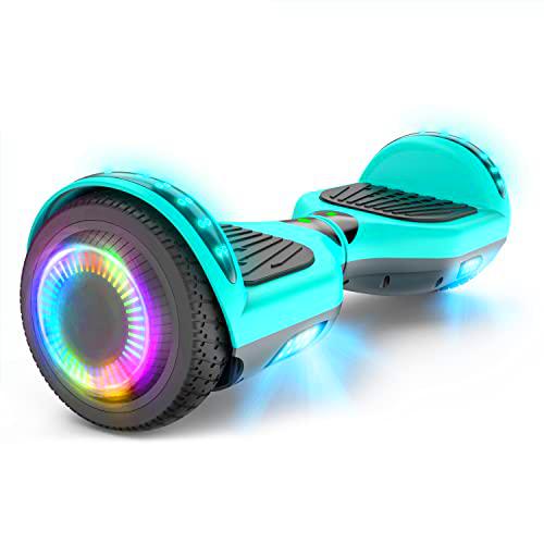 Hoverboard Self Balancing Scooter 6.5" Two-Wheel Self Balancing Hoverboard with Bluetooth Speaker and LED Lights Electric Scooter for Adult Kids Gift