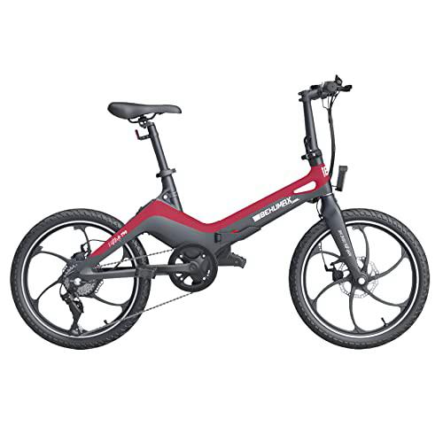 BEHUMAX - Bicicleta eléctrica E-Urban 790+ Red, Motor de 250 W