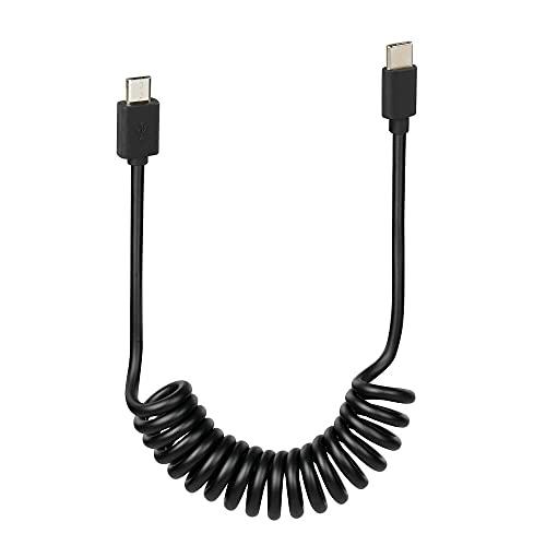 Spring Cable for Ebike, Micro USB > Type C