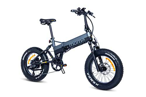 Moma Bikes E-MTB, FATBIKE 20"PRO Full Suspension, SHIMANO 8v
