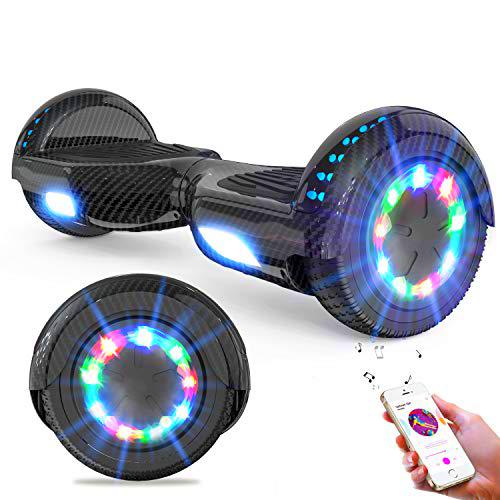 GeekMe Hoverboards de 6.5" Dual Motors 2 Ruedas de Equilibrio automático hoverboards con Luces LED Bluetooth Modelo…