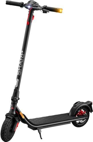 Sharp Core S3 E-Scooter con Permiso de circulación y Puerto USB Integrado (hasta 25 km de Alcance y 27% de inclinación