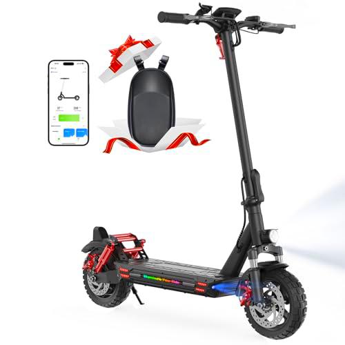 iScooter 10" Patinete Electrico Adultos con Cerraduras Electrónicas