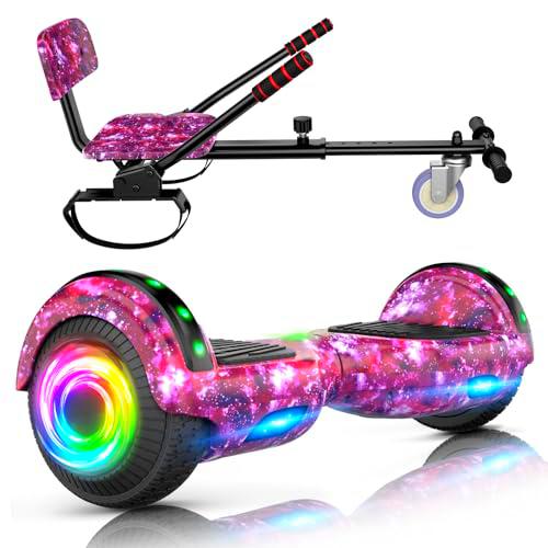 SISIGAD Hoverboards con Hoverkart,Overboard con Hoverkart para niños