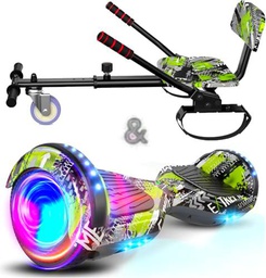 SISIGAD Hoverboard with Seat Attachment - Go Kart Conversion Kit