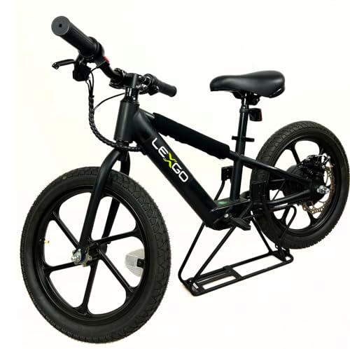 LEXGO LXEFUN20BLK Bicicleta eléctrica, Negro, Kids