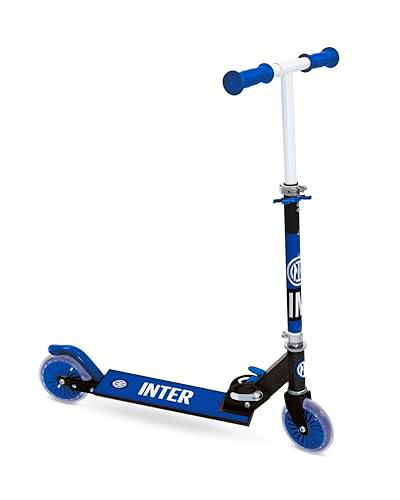 Mondo Toys - Inter ALU Scooter Patinete 2 Ruedas Plegable de Aluminio con Plataforma Extra Grip y Manillar Ajustable para niños