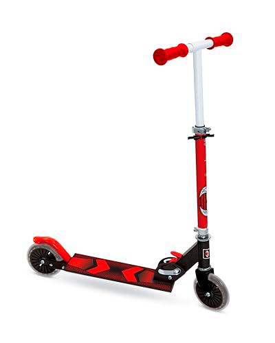 Mondo Toys - Milan ALU Scooter Patinete 2 Ruedas Plegable de Aluminio con Plataforma Extra Grip y Manillar Ajustable para niños