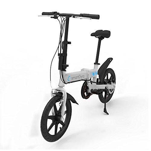 SmartGyro Ebike Silver - Bicicleta Eléctrica, Ruedas de 16&quot;