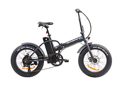 F.lli Schiano e- Boss Bicicleta, Unisex-Adult, Negro, 20"