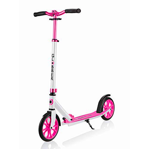 Globber NL205, 2 Wheel Scooter, Color Blanco y Rosa