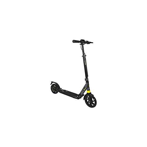 TROT. 2 Ruedas City 200 mm – Doble suspensión – Freno de Disco Trasero – Color Titanio/neón Amarillo