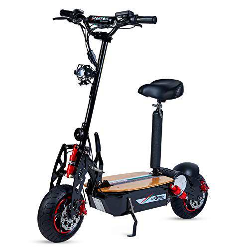 ECOXTREM Sparrow - Scooter Eléctrico de Color Negro