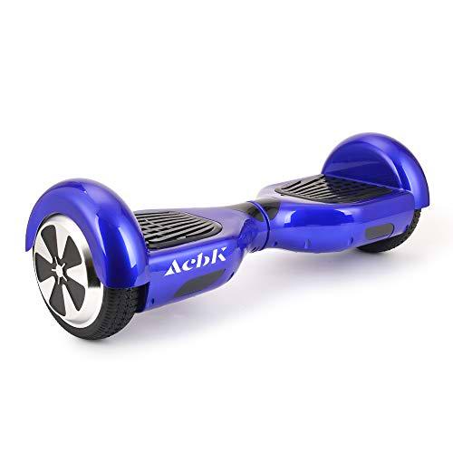 ACBK - Patinete Eléctrico Hover Autoequilibrio con Ruedas de 6.5" (Altavoces Bluetooth con Luces Led integradas)