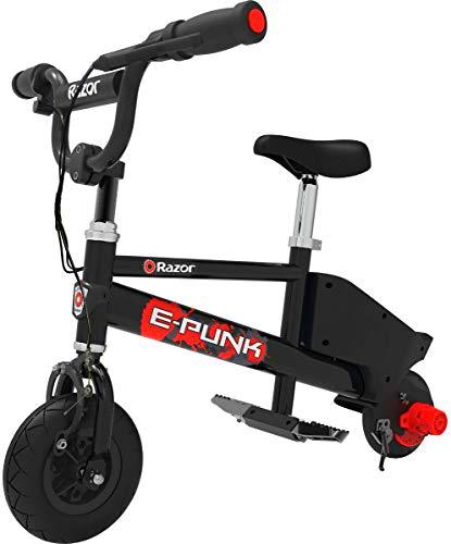 Razor E Punk - Bicicleta Eléctrica, Color Negro, Niños