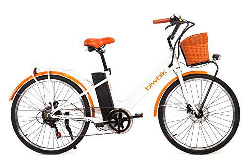 BIWBIK Bicicleta ELECTRICA Mod. GANTE BATERIA Ion Litio 36V12AH (GANTE White HD)