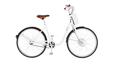 ASKOLL Eb1 Bicicleta eléctrica, Unisex Adulto, Color Blanco/Negro, L