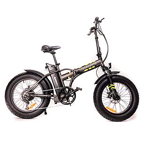 Argento Mini MAX+ - Bicicleta Unisex para Adultos, Color Plateado